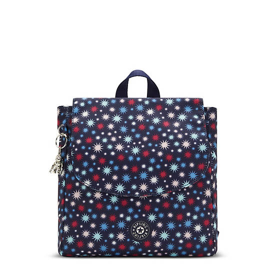 Kipling Dannie Printed Small Ryggsäck Blå | SE 1668ZU